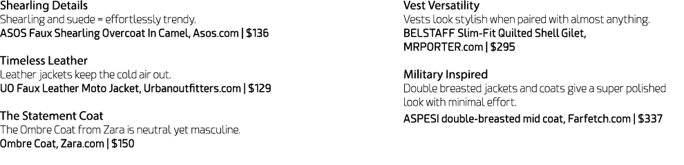 Shearling Details Shearling and suede = effortlessly trendy. ﻿ASOS Faux Shearling Overcoat In Camel, Asos.com | $136 ...